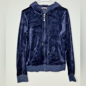 Vintage Juicy Couture Velvet Zip Up Jacket size XL